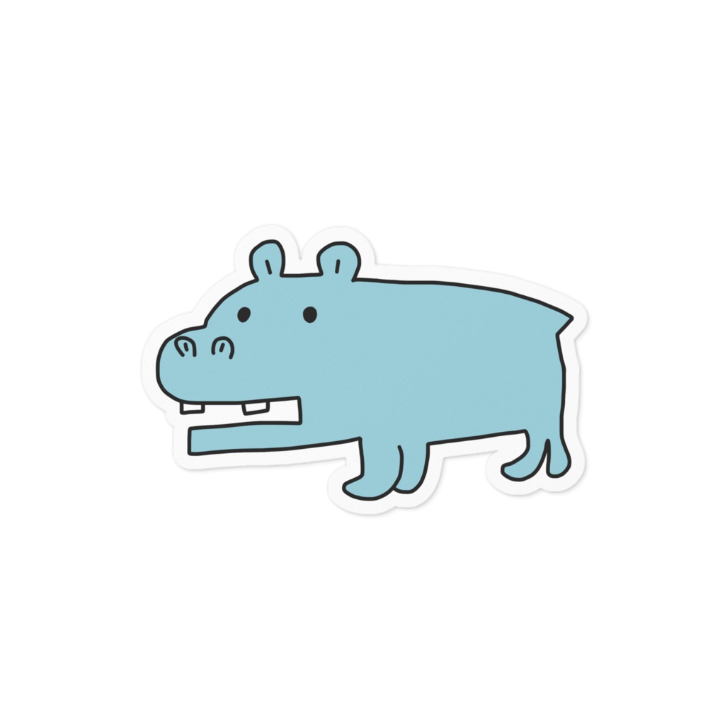 ただのかばステッカー