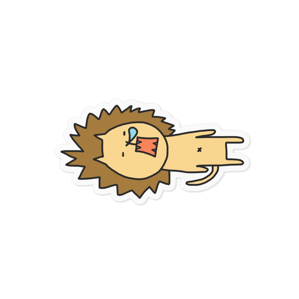 バクスイらいおんステッカー