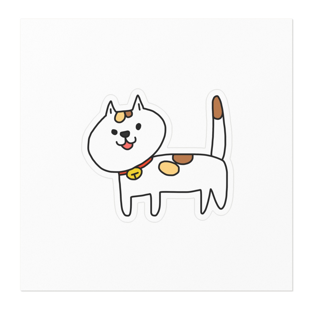 ただのねこステッカー