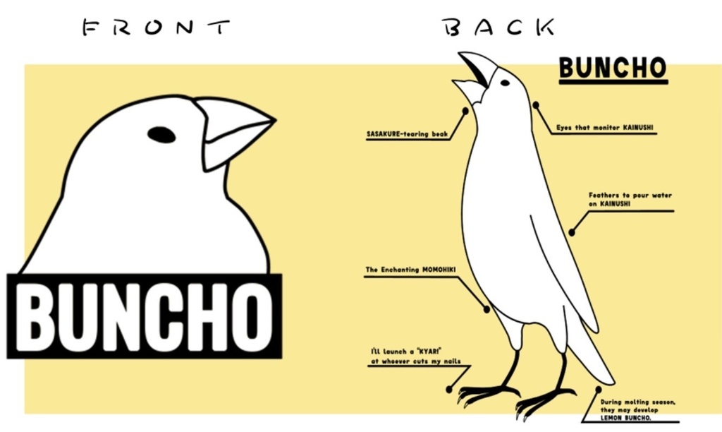 BUNCHO Tシャツ(ほおぐろ)
