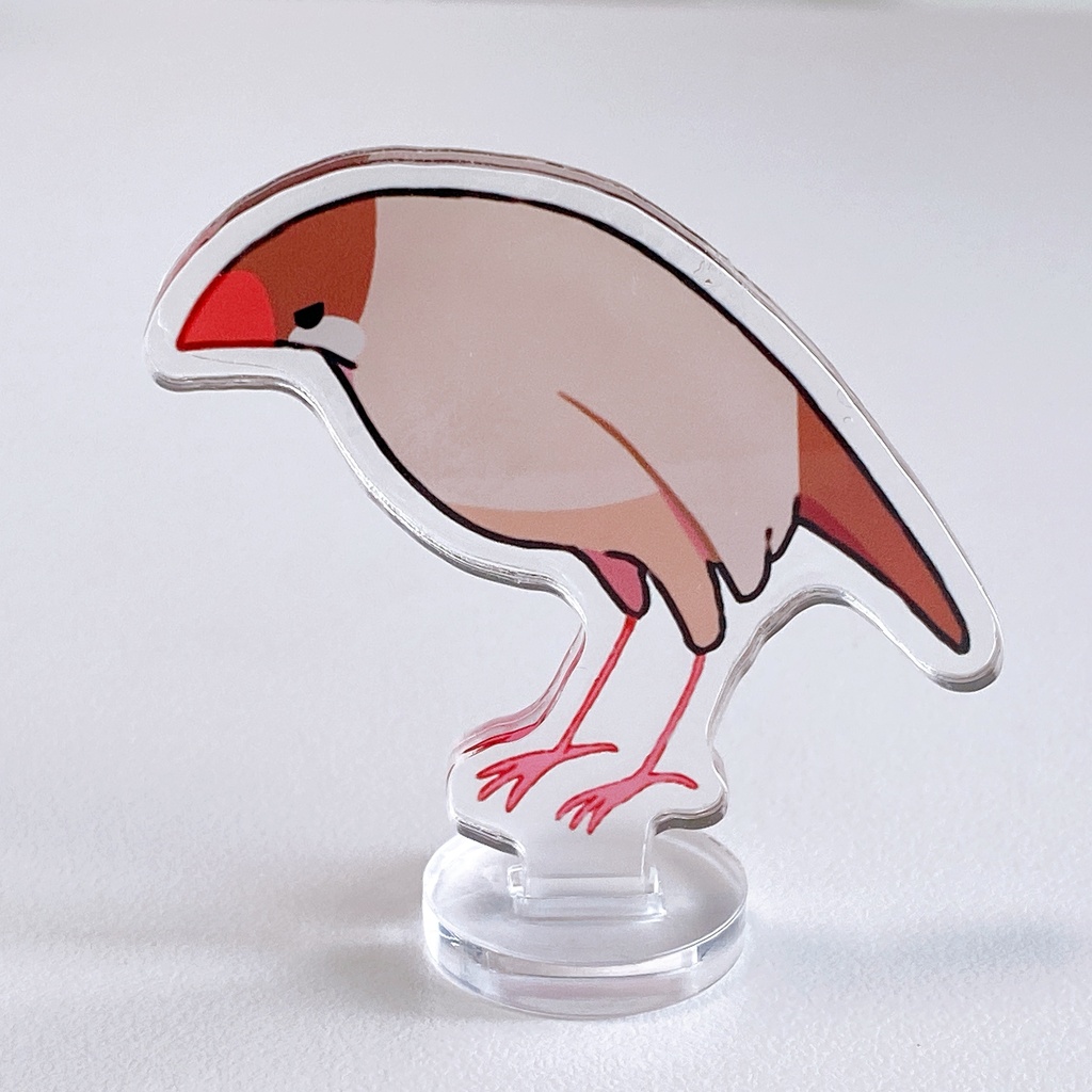 あなたを監視!文鳥アクスタ