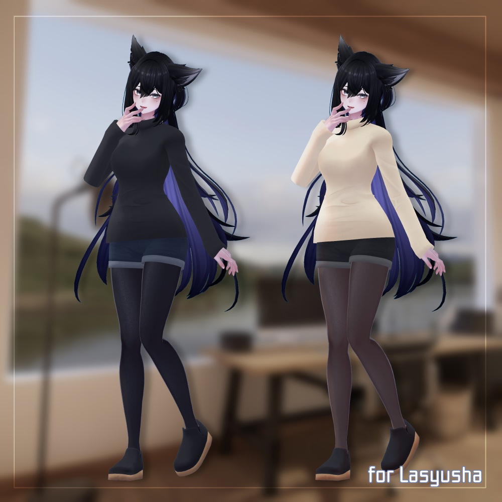 【7アバター対応】シンプルオフスタイル【衣装】