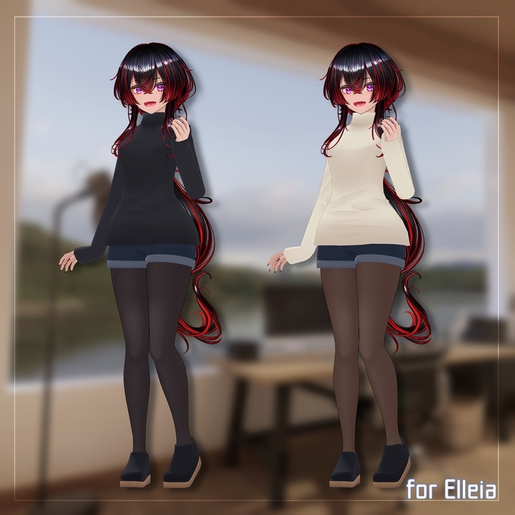 【7アバター対応】シンプルオフスタイル【衣装】