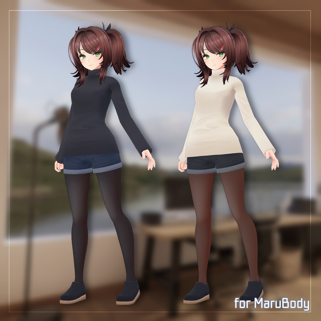 【7アバター対応】シンプルオフスタイル【衣装】