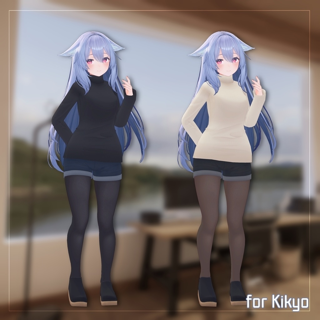 【7アバター対応】シンプルオフスタイル【衣装】