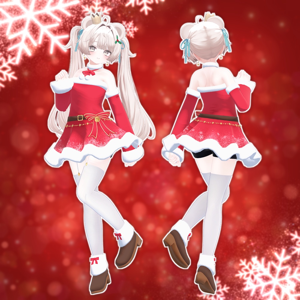 ✨セール中✨【12アバター対応】クリスマスドレス2022【衣装】