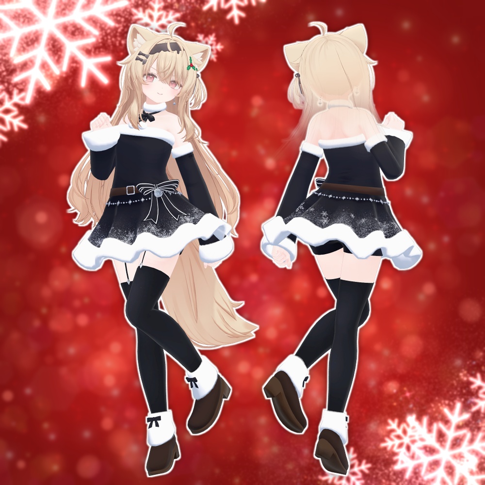 ✨セール中✨【12アバター対応】クリスマスドレス2022【衣装】