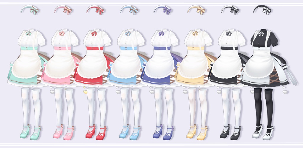 【3アバター対応】バレンタインドレス【衣装】