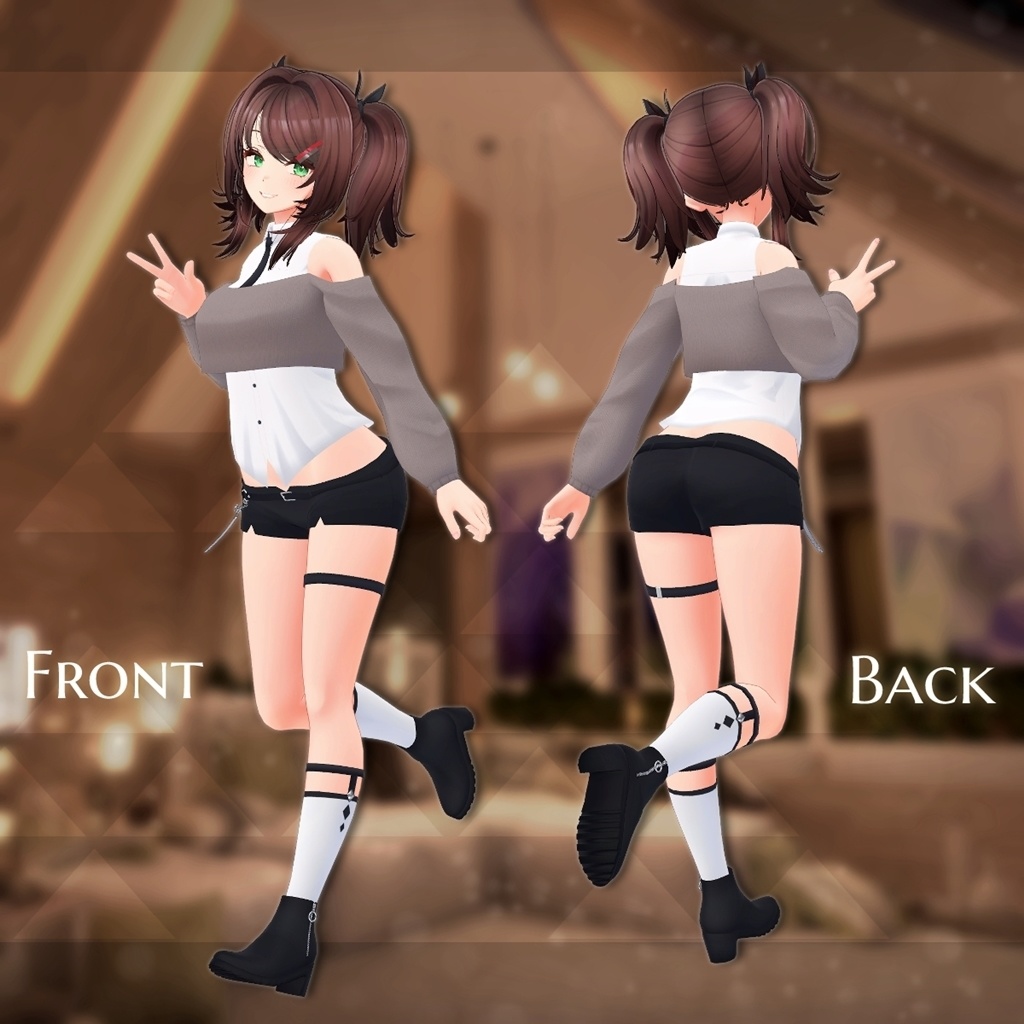 【4アバター対応】カジュアルスタイル【衣装】