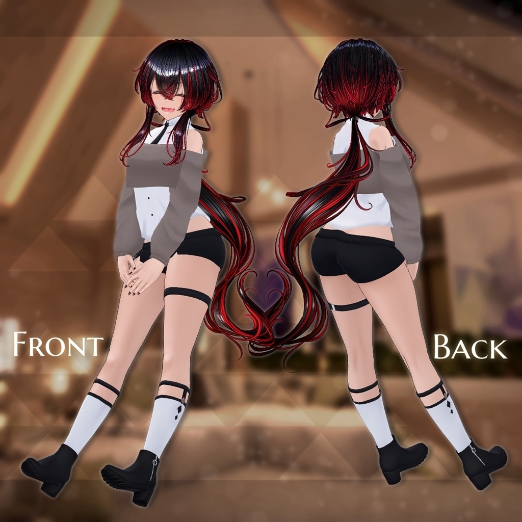 【4アバター対応】カジュアルスタイル【衣装】