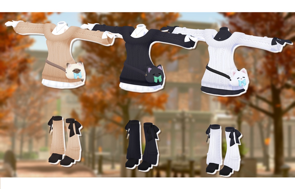 【13アバター対応】休日ニット【衣装】