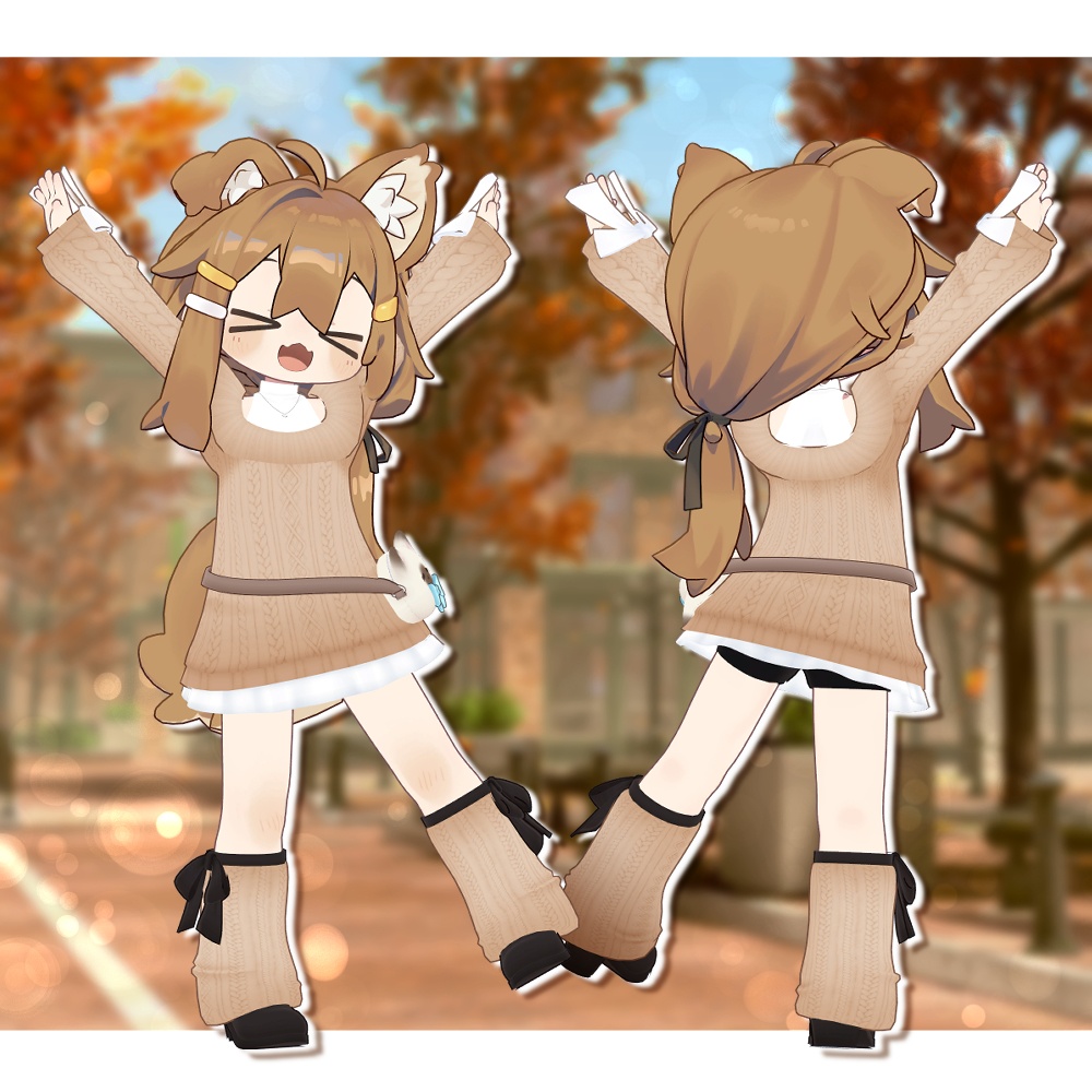 【13アバター対応】休日ニット【衣装】