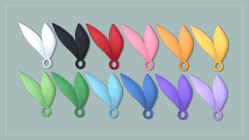 【全12種】Rabbit Ribbon【アクセサリー】