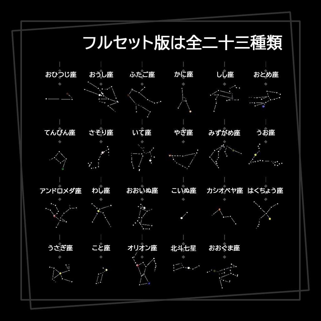 【PhysBone】星座イヤリング「Ptolemy」(トレミー)