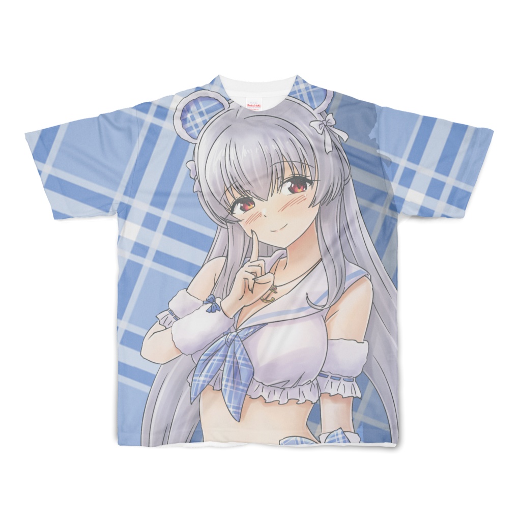 天動瑠依さん（しろくま風水着ver）-フルグラフィックTシャツ