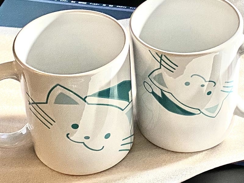 あのなんか不思議なねこちゃん-マグカップ