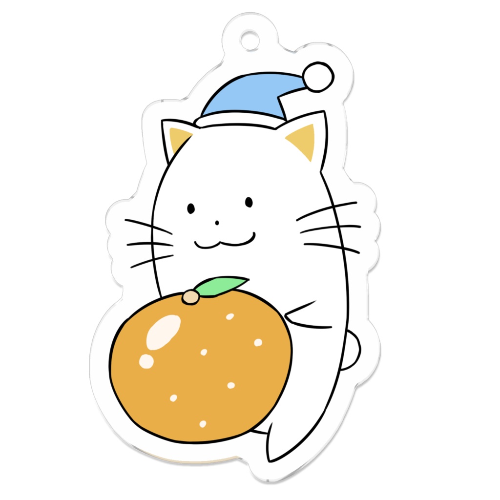 あのなんか不思議なねこちゃん（みかんver）-アクキー