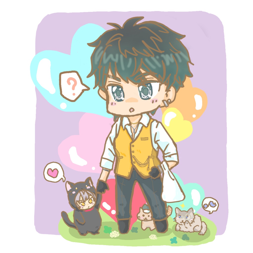 あらんくんとねこちゃんたちアクキー