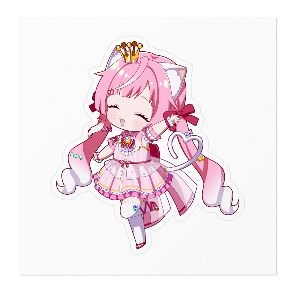 にっこりステッカー【猫姫ちゅんちゅん2周年記念】