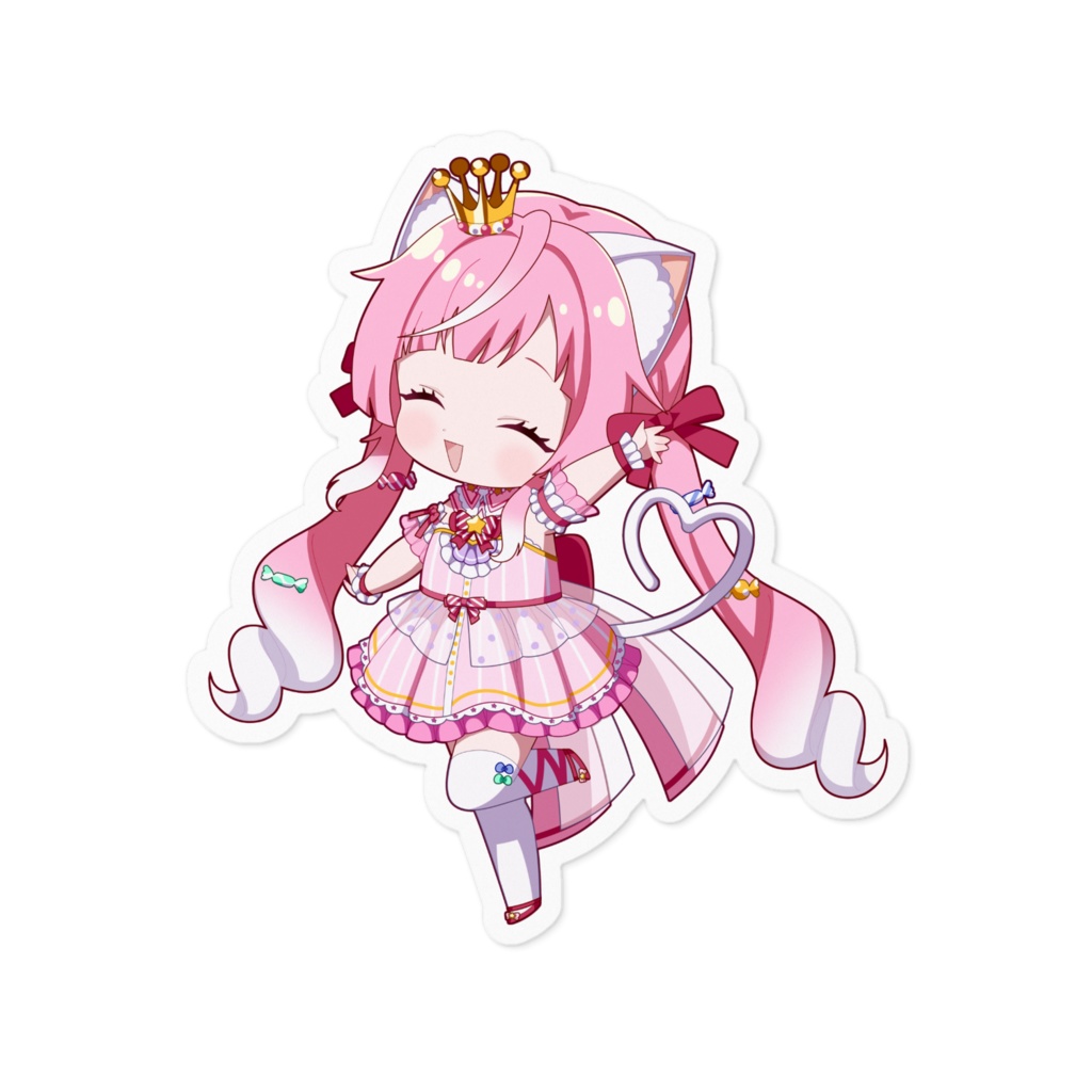 にっこりステッカー【猫姫ちゅんちゅん2周年記念】