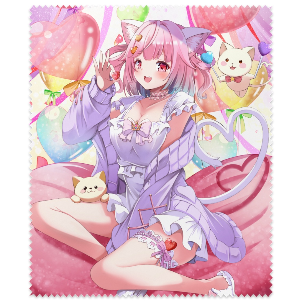 【祝4周年♥】猫姫ちゅんちゅん眼鏡拭き
