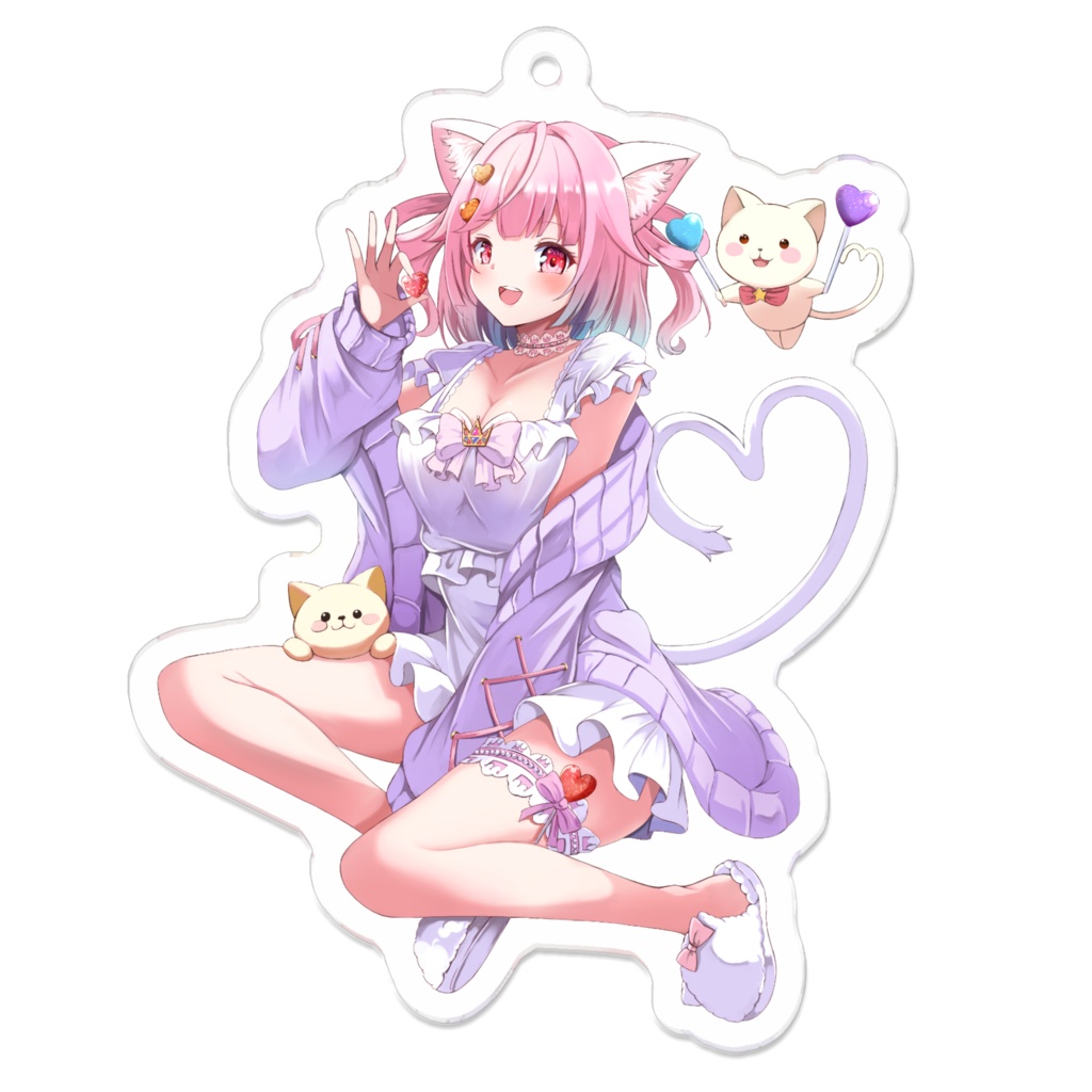 【祝4周年♥】猫姫ちゅんちゅんキーホルダー