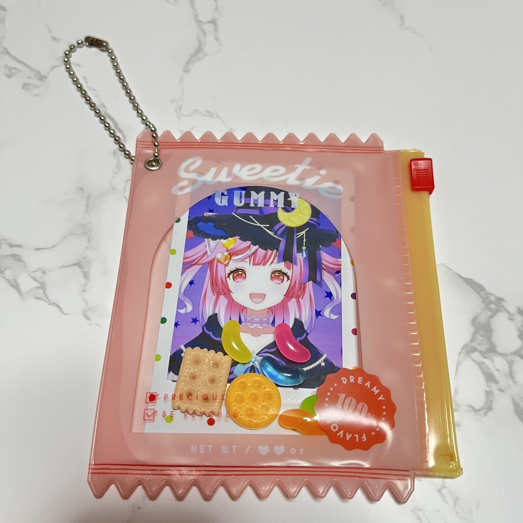 ラスト１個❤️ハロウィンチェキ！お菓子なキーホルダー（PINK）