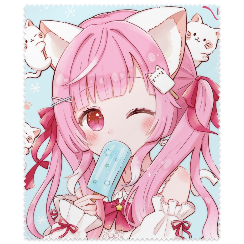 猫カフェ♡眼鏡拭き