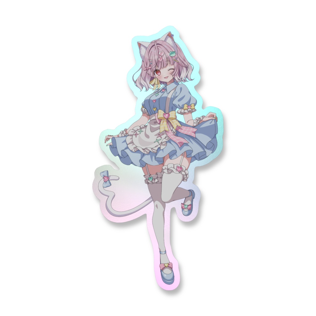 【2025誕生日】ちゅんちゅんオーロラスマホステッカー