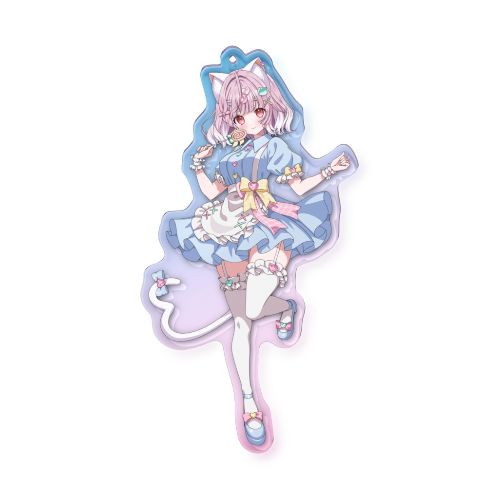 【2025誕生日】ちゅんちゅんオーロラアクリルキーホルダー【10㎝】