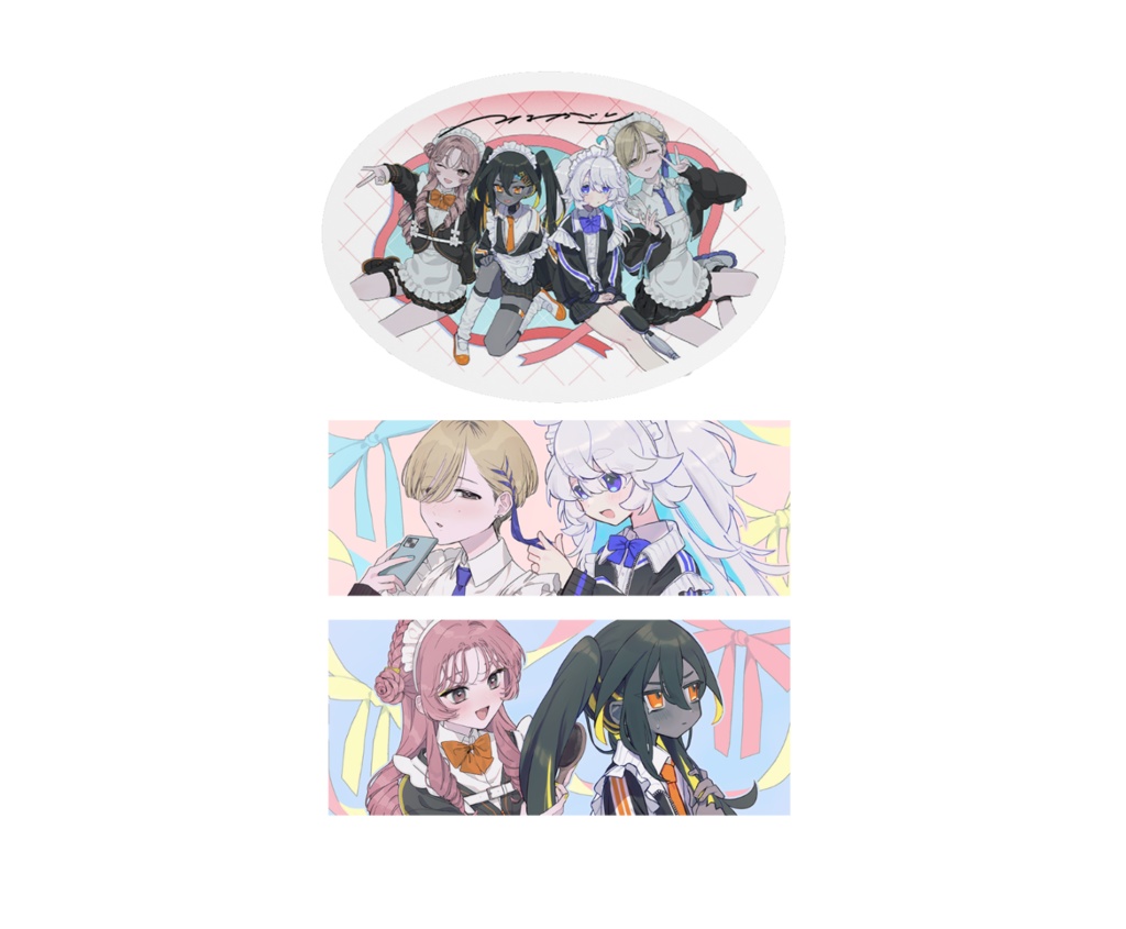 【いちとせ×ナナメ2人展】ステッカーセット