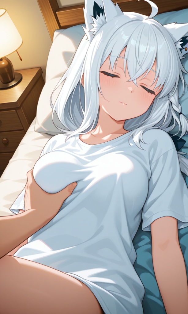 「寝ている相手に悪戯をしてみた」イラストシリーズ vol.1