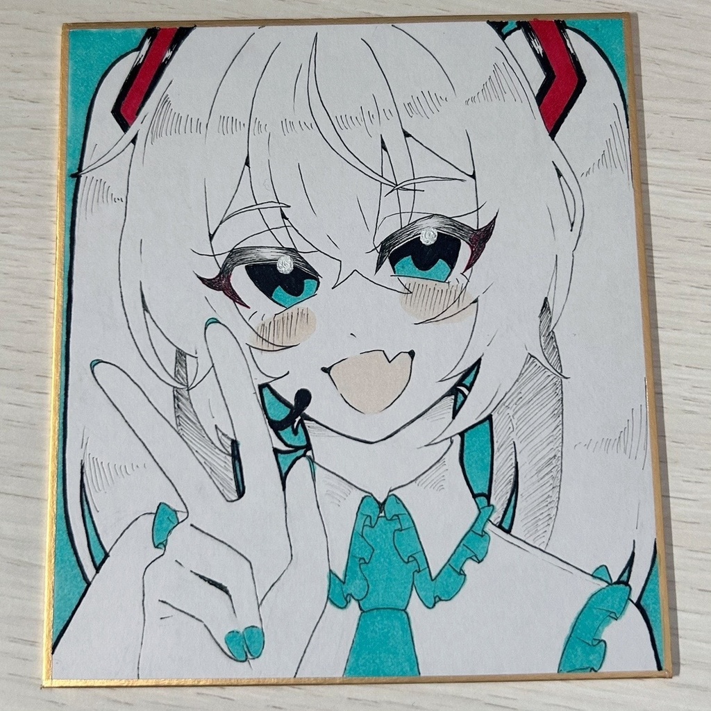 初音ミク 手描きイラスト原画
