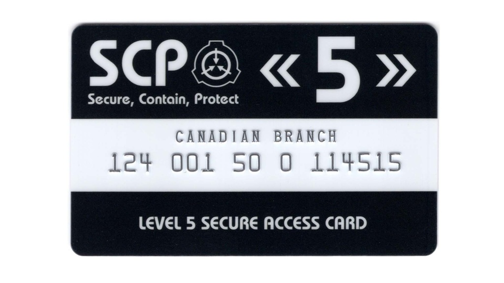 SCP財団 認証カード