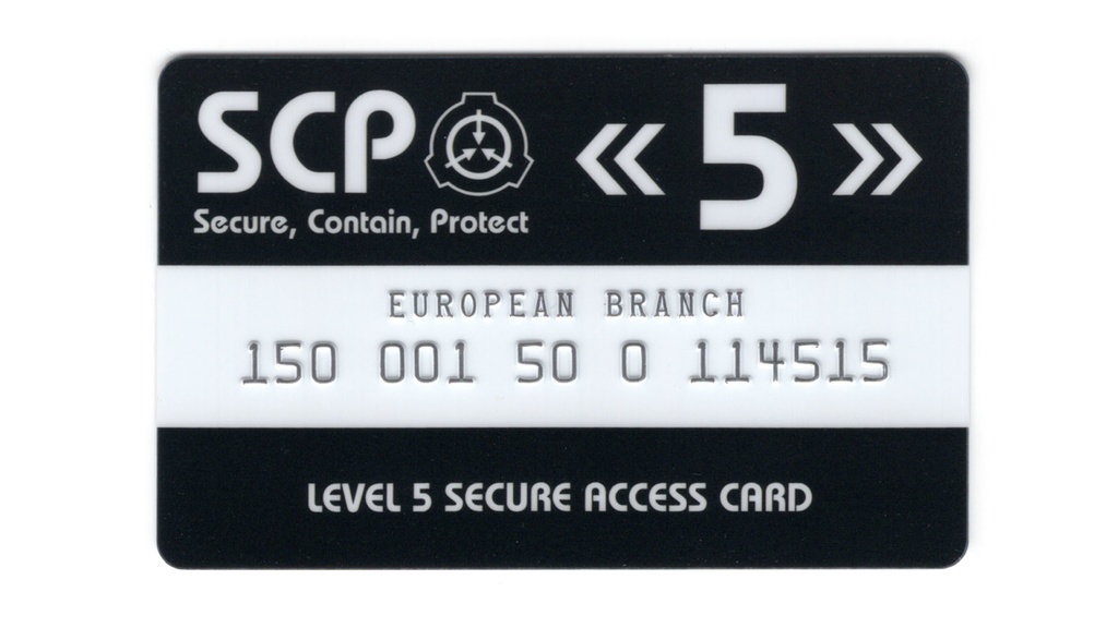SCP財団 認証カード