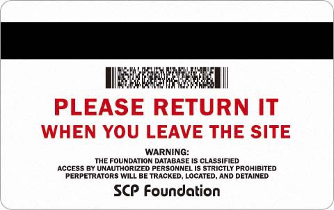 SCP財団 認証カード