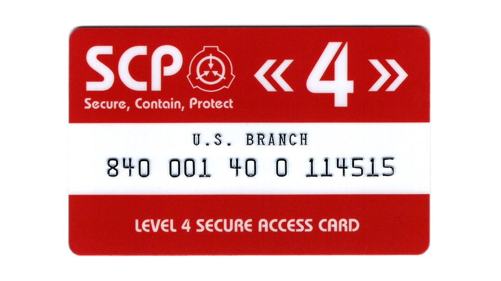 SCP財団 認証カード