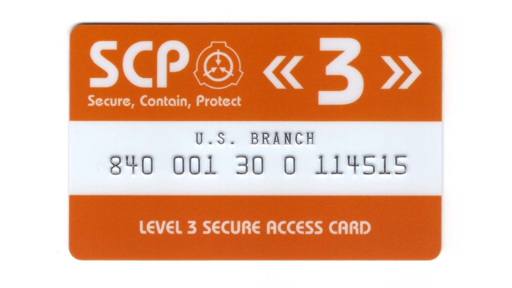 SCP財団 認証カード