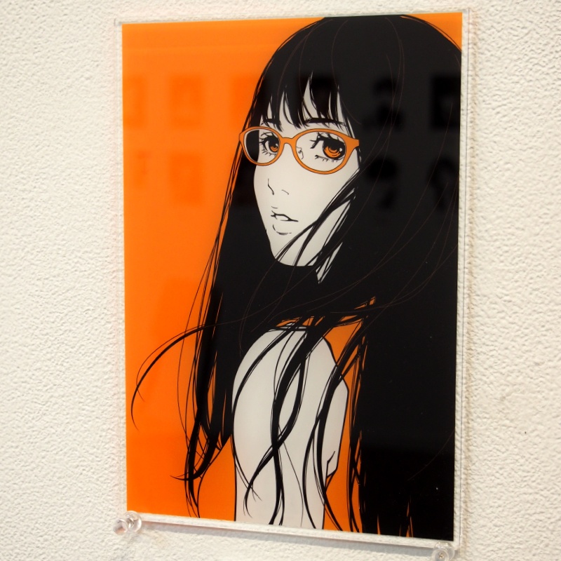 アクリルプレート02「ただ振り返って」