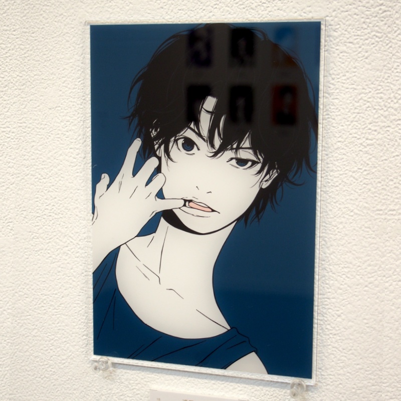 アクリルプレート18「退屈に噛む」