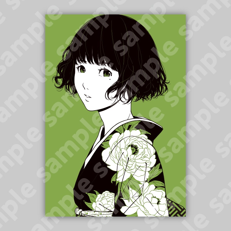 アクリルプレート20「翠にほどける声」