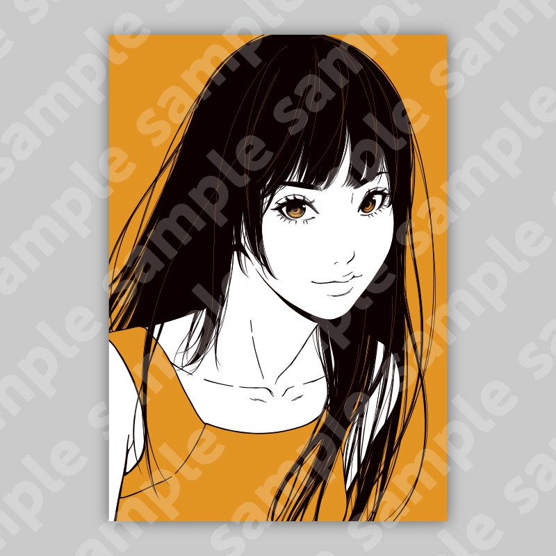 アクリルプレート22「風をほどく瞳」