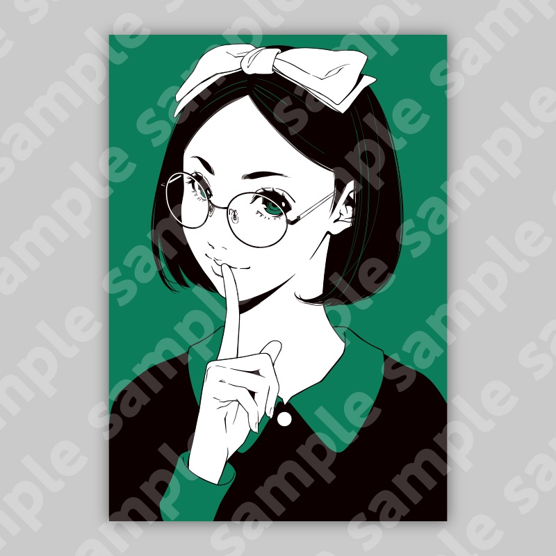 アクリルプレート59「眼差しは語る」