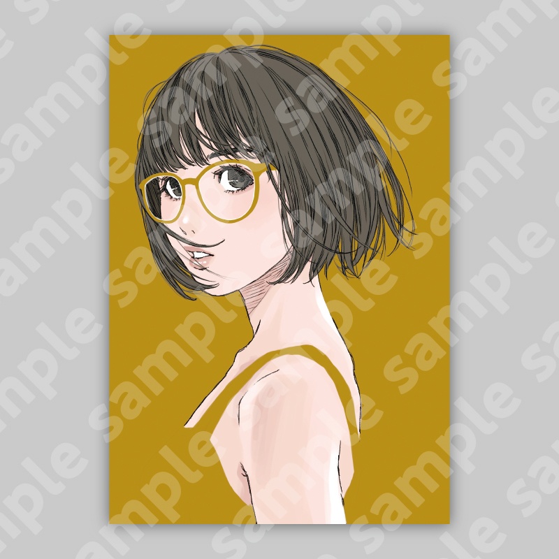 アクリルプレート65「風にほどける秘密」