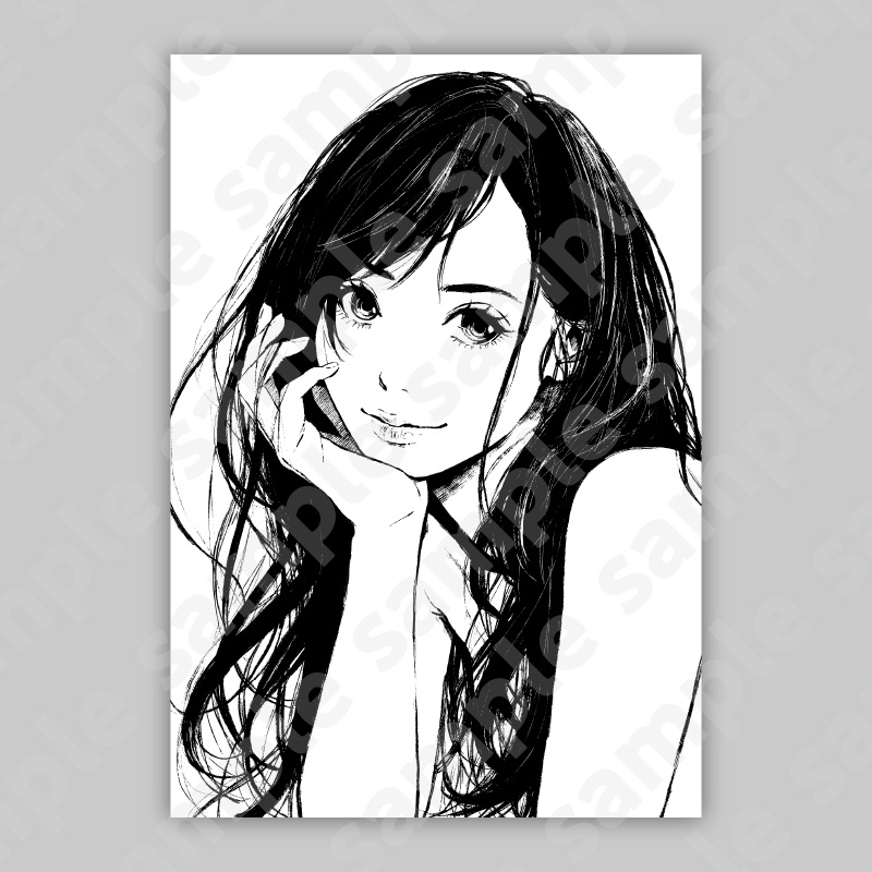 アクリルプレート70「やわらかな視線」