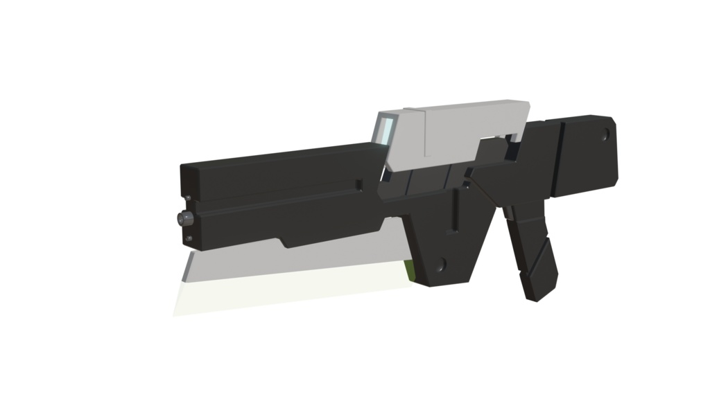 【Blender】小型ビームライフル 3Dモデル