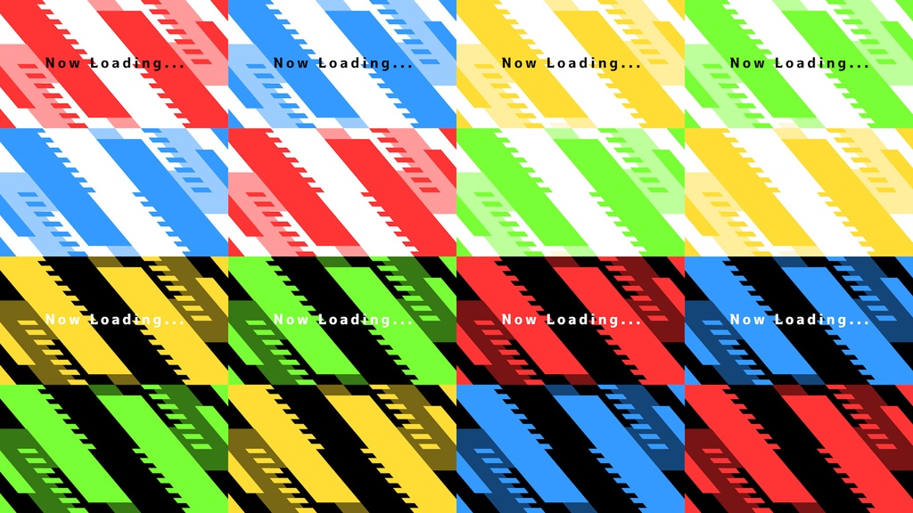 【全40種無料!】OBSストライプトランジション素材 - Stripe Transition -