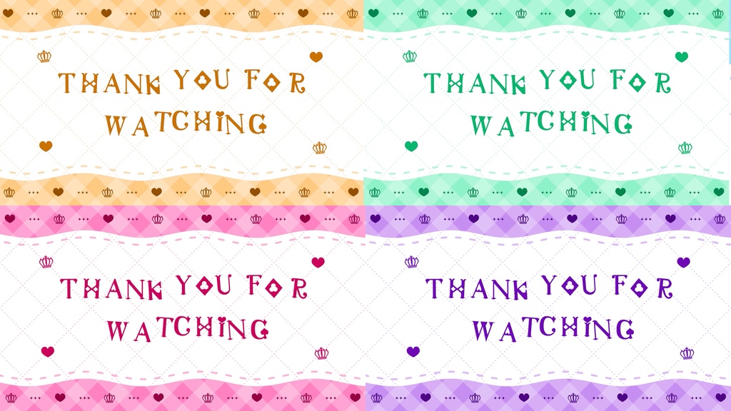 【OBS】待機&終了画面 ワンダーデザイン -Wonder design-