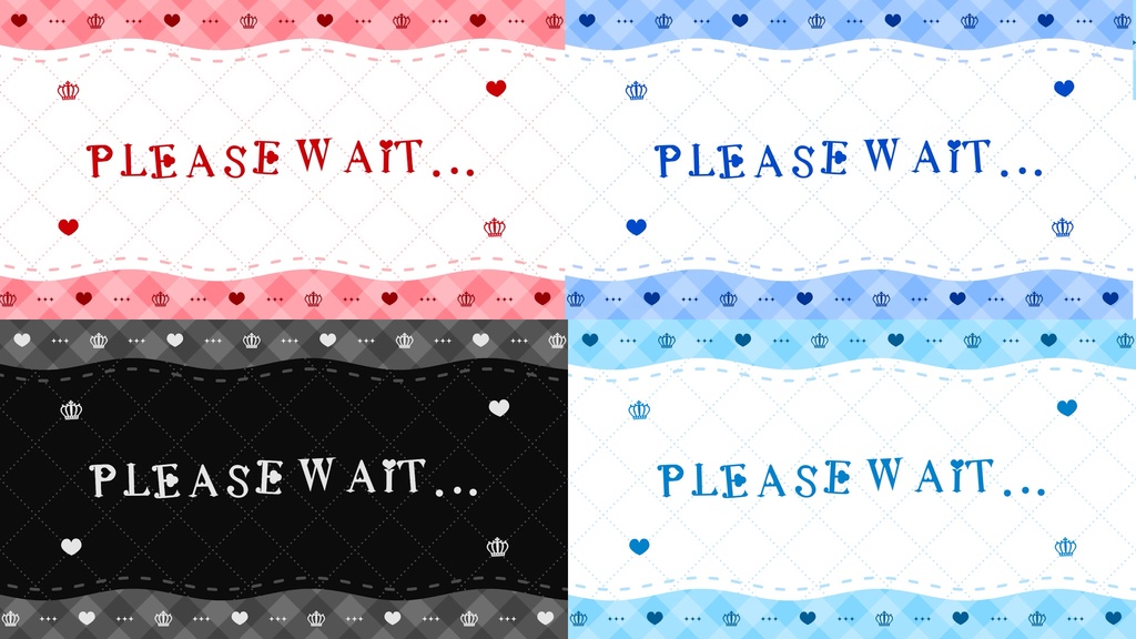 【OBS】待機&終了画面 ワンダーデザイン -Wonder design-