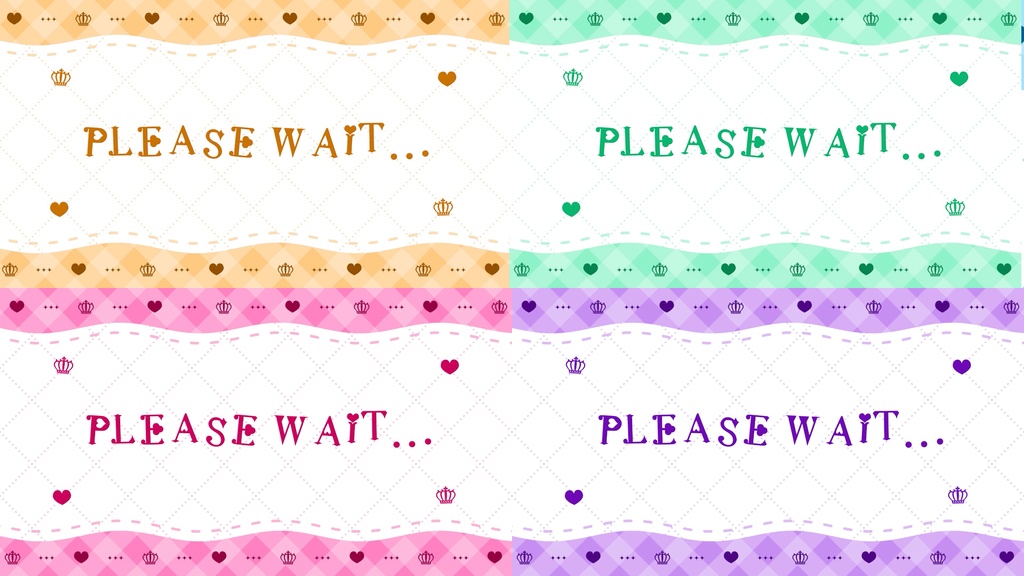 【OBS】待機&終了画面 ワンダーデザイン -Wonder design-